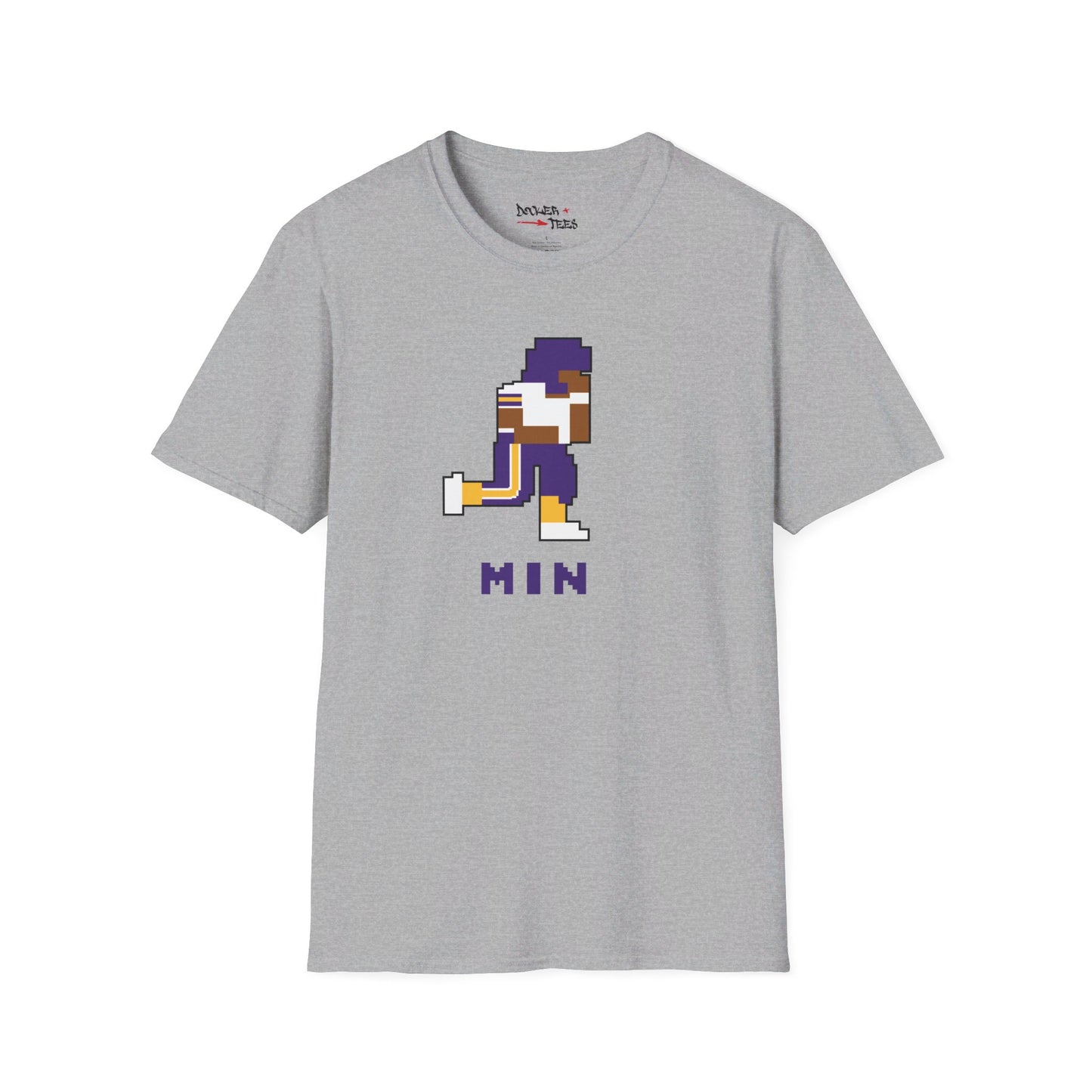 8-Bit Retro Minnesota Football Unisex Softstyle T-Shirt